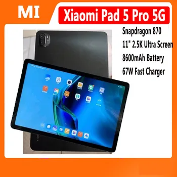 Xiaomi Pad 5 Pro 5G C Global Rom Планшет 8 ГБ 256 ГБ Процессор Snapdragon 870 2,5 K 11 