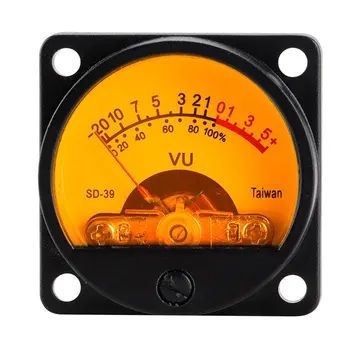 Измеритель VU DB Индикатор уровня платы стереоусилителя Аудиометр SD-39 Подсветка аналоговой панели, регулируемая с помощью платы драйвера