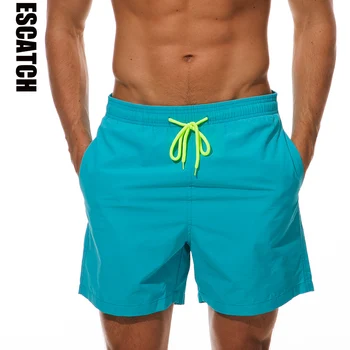 Escatch 2023 Новые быстросохнущие Мужские купальники Летние Мужские шорты для серфинга Пляжные спортивные штаны для бега