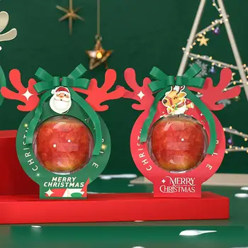 Рождественская коробка для упаковки яблок, Рождественская упаковка фруктов, Рождественская подарочная упаковка, коробка для яблок, Рождественская подарочная коробка Navidad