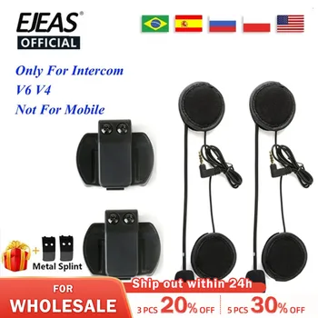 EJEAS V6 PRO Шлем Домофон Клип 3,5 мм Микрофон Динамик Гарнитура для Vnetphone V4 Мотоцикл Bluetooth Домофон