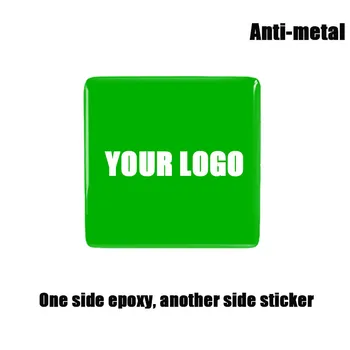 Квадратная Изготовленная на Заказ Наклейка с Логотипом anti-Metal Waterproof Ntag213 Epoxy NFC Epoxy Tag Social and Share