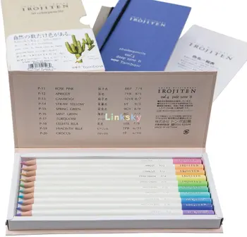 Набор цветных карандашей Tombow 51526 Irojiten, Woodlands, набор из 30 штук. Цветные карандаши на восковой основе ручной работы с эмалевым покрытием.
