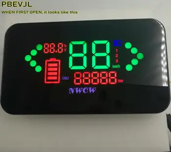 48v60v-96v ЖК-дисплей, спидометр высокой яркости, изготовленный из флуоресцентной трубки Nixie, Приборная панель электрического скутера, запчасти для Ebike MTB Atv