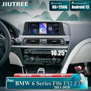 Автомобильное радио Android 13 Для BMW 6 Серии F06 F12 2011-2018 Мультимедийный Многоточечный Сенсорный Экран GPS Навигация Встроенный BT WiFi