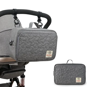 2024 Новая водонепроницаемая детская Вышитая сумка для детской коляски для хранения подгузников для мамы и малыша