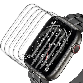 для Apple watch 6 SE защитная пленка для экрана 44 мм 40 мм TPU Мягкая пленка Без пузырьков для iwatch 5 4 3 42 мм 38 мм HD прозрачная пленка Против царапин