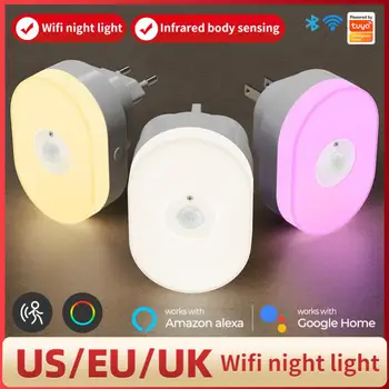 США/Великобритания/ес Пульт дистанционного управления Tuya Для Alexa Настенный светильник для детской комнаты, спальня, мини-умный дом с ощущением человеческого тела, спальня
