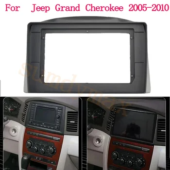 10,1-дюймовая панель автомобильного радиоприемника для Jeep Grand Cherokee 2005 -2010 DVD Стерео Рамка, адаптер для монтажа на приборной панели, рамка для установки
