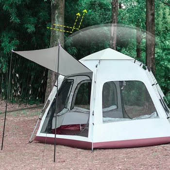 Палатка для кемпинга на открытом воздухе, автоматическая быстрооткрывающаяся палатка, Портативная непромокаемая, защищающая от солнца палатка для пикника, пеших прогулок, самостоятельных путешествий