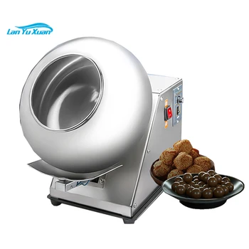 220 В Электрическая машина для полировки шоколадно-сахарного покрытия, Маленькая машина для нанесения сахарной пленки на конфеты из нержавеющей стали