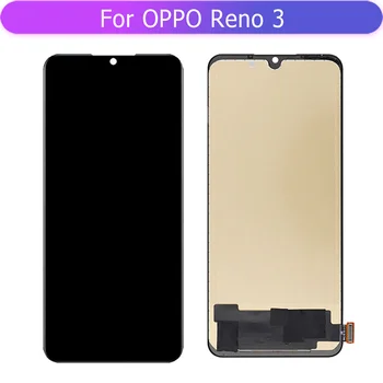 Для oppo reno 3 Дисплей Сенсорный экран в сборе Замена стеклянной панели дигитайзера