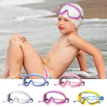 Детские противотуманные очки для плавания, очки для плавания с четким видением, очки для сухого плавания в бассейне, Анти-УФ, Детские очки для дайвинга, для плавания с аквалангом