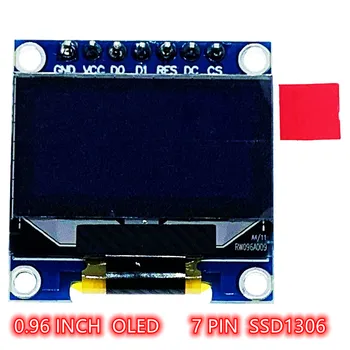0,96 дюйма белый цвет SPI OLED 12864 дисплейный модуль печатная плата 7pin SSD1306 контроллер