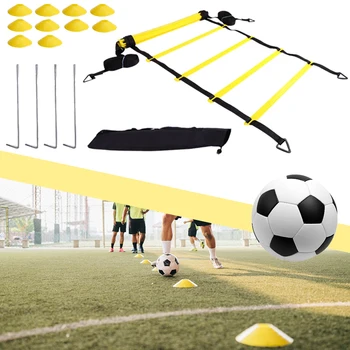 Набор для тренировки аджилити в футболе, оборудование для тренировки скорости с сумкой для переноски, набор для тренировки аджилити в футболе, многофункциональный набор для подростков и взрослых