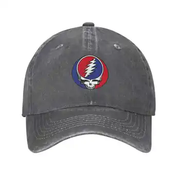 Логотип Grateful Dead С Печатным Графическим Логотипом бренда Высококачественная Джинсовая кепка Вязаная шапка Бейсболка