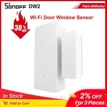 SONOFF DW2 WiFi Беспроводной Датчик Двери, Окна, Детектор e-WeLink App Notification Оповещения Для Безопасности Умного Дома Сопряжение Bluetooth