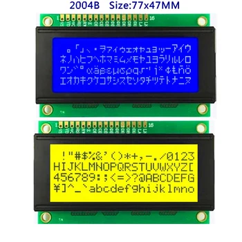 204 20X4 2004 Небольшой ЖК-Дисплейный Модуль LCM Синего или Желто-Зеленого цвета Mini 5V Белая Светодиодная Подсветка 20* 4 PC2004C Высокого качества