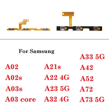 1 шт. Новая Кнопка Регулировки громкости Клавиша Включения Выключения Питания Гибкий Кабель Для Samsung A02 A02S A03 Core A21S A22 32 A33 A42 A52 A72 A73 4G 5G