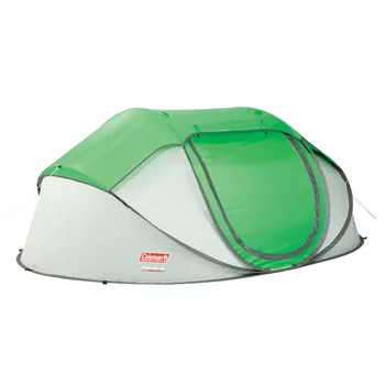 4-Person Instant-Up Tent 1 Room, Green  палатка туристическая  Kamp çadir