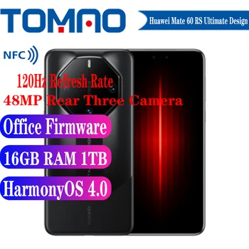 Новый Оригинальный Мобильный телефон Huawei Mate 60 RS Ultimate Design Hongmeng OS4.0 6,82 