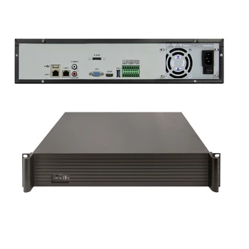 2U 9HDD 64CH H.265 P2P Протокол 2 порта 1000M RJ45 Поддержка E-SATA 512M Входящая полоса пропускания CMS 4K Smart IVR NVR