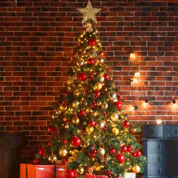 Шляпа Licey, Рождественская елка, звезда, декоративный светильник, Рождественский пятиконечный праздничный набор, светящийся топпер