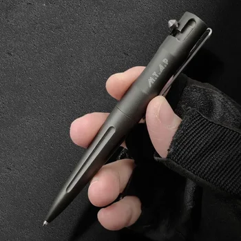 Тактическая Ручка С Выдвижным Болтом Типа Press Metal Business Office Для Переноски Edc Signature Pen EDC Наружные Инструменты