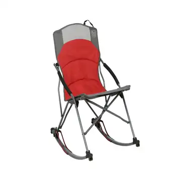 Кресло-качалка Catalpa Relax, красное и серое, для взрослых