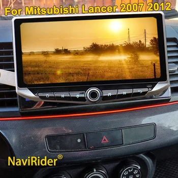 10,8-дюймовый Qled-экран Android Видеоплеер Carplay для Mitsubishi Lancer 2007 2012 Зарядный держатель мобильного телефона GPS Мультимедиа Стерео