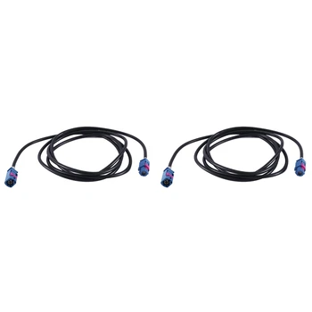 2X 4-контактный кабель HSD типа C-C HSD от мужчины к женщине, Разъем к разъему, автомобильный аудиокамера, жгут проводов, кабель LVDS