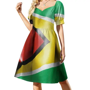Платье без рукавов с флагом Гайаны платья для женщин 2023 Женская одежда