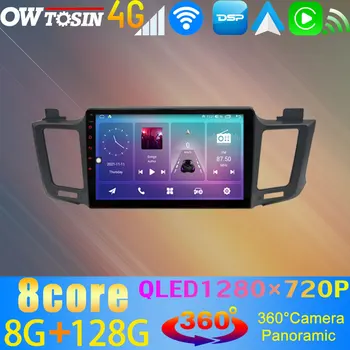 Owtosin 8 Core Android 10 Автомобильный Мультимедийный QLED 1280*720P Для Toyota RAV4 4 XA40 2012-2018 CarPlay Авто Стерео Головное устройство 4G LTE WiFi