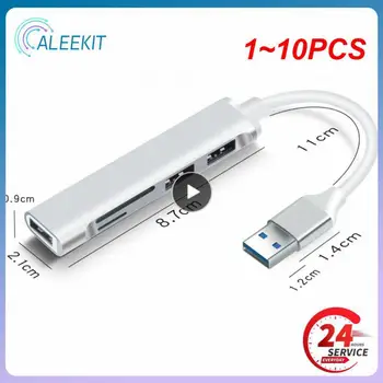 1-10 шт. Порт USB 3,0 Кард-ридер концентратор USB C тип c Разветвитель Мини 2 в 1 Кардридер для SD TF для Windows Vist