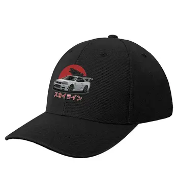 Бейсболка Skyline GTR R-34 (белая) модная дизайнерская шляпа Wild Ball Hat Роскошная мужская шляпа Женская