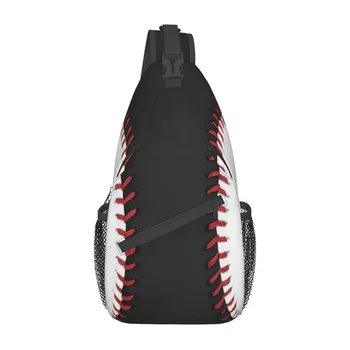 Изготовленные на заказ бейсбольные сумки-слинги для мужчин с модным рисунком софтбола через плечо нагрудный рюкзак для путешествий Походный рюкзак