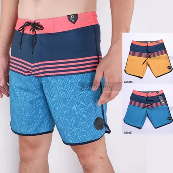 Мужские шорты Пляжные шорты-Бермуды # Быстросохнущие # Водонепроницаемые # С вышитым логотипом # 46 см/18 дюймов # 1 карман # Многоцветный # A6