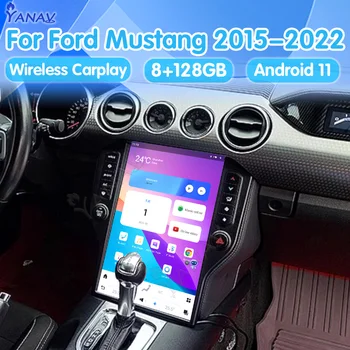 Android 11 Автомобильный Радиоприемник Второго пилота ЖК-Экран Для Ford Mustang 2015-2022 Мультимедийный Плеер GPS Навигация Авто Стерео Carplay Блок