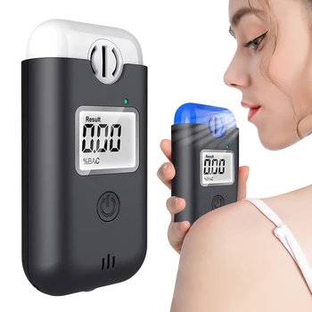 Цифровой алкотестер с ЖК-дисплеем, цифровой детектор алкоголя со светодиодной подсветкой, тестер дыхания на алкоголь для личного и профессионального использования