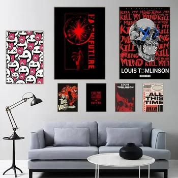 Плакат L-Louis Singer, футболка Tomlinson, подарок на плакат, Домашний декор, картинка для гостиной, спальни, маленькой