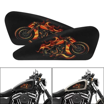 Наклейки на топливный бак мотоцикла, водонепроницаемые защитные накладки, наклейки для Harley Sportster XL 883 1200 Softail Dyna Bobber
