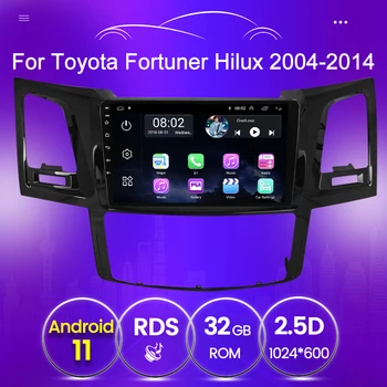 автомобильный GPS мультимедийный радиоплеер для Toyota Fortuner AN50 AN60 HILUX Revo Vigo 2004 2005 2006-2014 Android Навигация автомобильный стерео