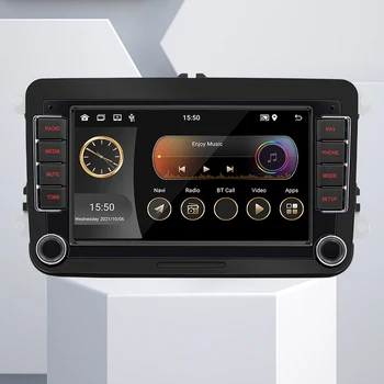 Беспроводной Carplay Android Auto Автомобильный MP5 Плеер 7-Дюймовый Автомобильный Радиоприемник, совместимый с Bluetooth, Mirrorlink Портативный Автомобильный Стерео HD WiFi для VW