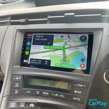 128 ГБ Автомобильный Радиоприемник Android 11 С Сенсорным Экраном, Мультимедийный Видеоплеер Для Toyota Prius XW30 2009-2015 GPS Стерео Carplay Головное Устройство