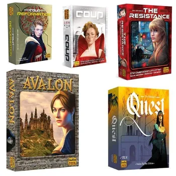 2023 настольная игра Coup, полная английская версия, базовая или расширенная карточная игра для домашней вечеринки, игральные карты