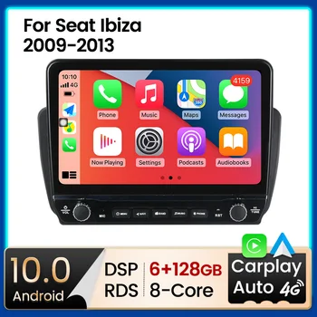 Новый Стиль, Большой Экран с Кнопками, Автомагнитола Android11 для Seat Ibiza 6j 2009-2013, Мультимедийный плеер, Стереонавигация, GPS 2din