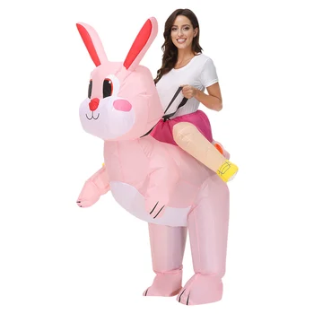 Милый костюм Пасхального кролика, Забавный костюм кролика-кролика, одежда для косплея, комбинезон, костюм кролика, одежда для ролевых игр для взрослых и детей