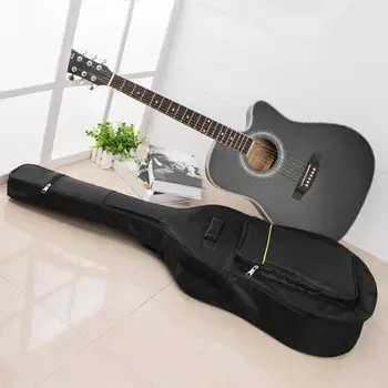 Сумка для гитары, легкий защитный чехол с множеством карманов, 40/41-дюймовый чехол для хранения гитары, сумка для переноски гитары для дома