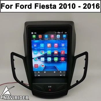 Автомагнитола 256 ГБ Android 13 Автомобильный видеоплеер Carplay для Ford Fiesta 2010 2012 2014 2015 2016 Навигационный экран Tesla Головное устройство
