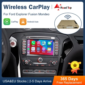 Дорожный Топовый Декодер Box Wireless CarPlay для Ford Explorer Fusion Mondeo Sync2 С Видеоинтерфейсом Android Auto Airplay Car Play